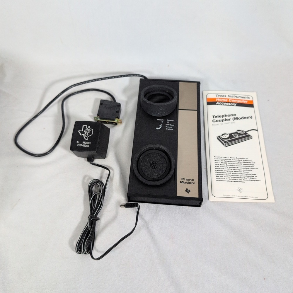 TI-99/4a  Phone Modem 300 Baud Vintage Golden Oldie Hard to Find